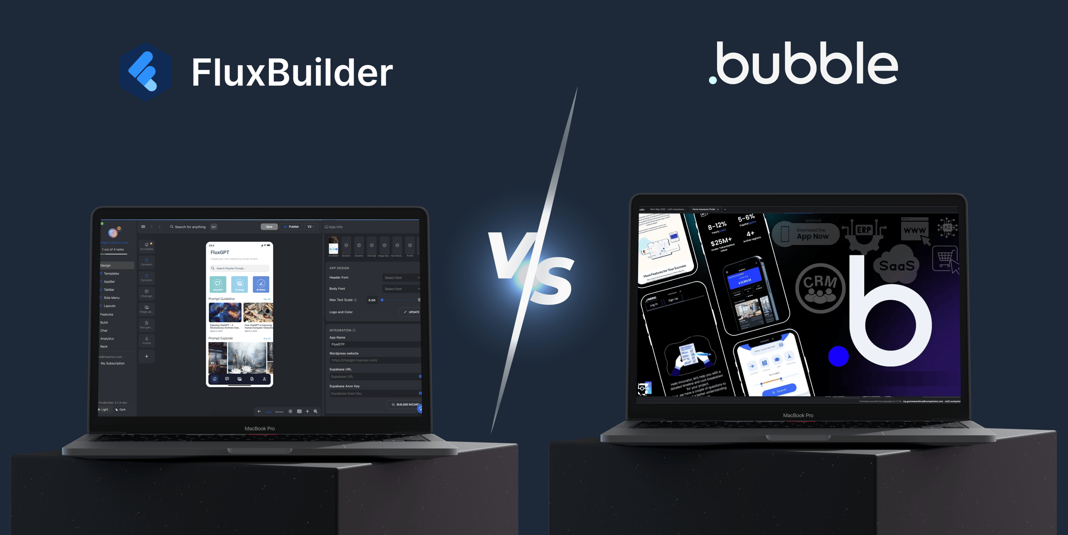 FluxBuilder vs. Bubble
